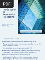 To Transaction Processing: Accounting Information Systems 9e James A. Hall