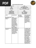 Health and Safety Risk Assessment