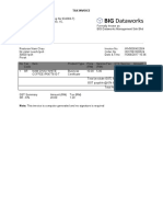 Tax Invoice Big Dataworks SDN BHD (Reg No 934369-T)