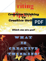 Creative Thinking Vs Creative Writing: Which One Are You?