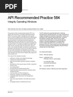 API Recommended Practice 584: Integrity Operating Windows