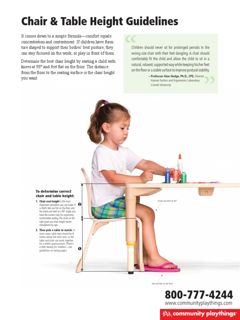 Chair & Table Height Guidelines: Determining Proper Ergonomic Seating ...