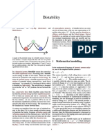 Bistability: 1 Mathematical Modelling