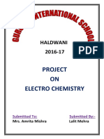 Project ON Electro Chemistry: Haldwani 2016-17