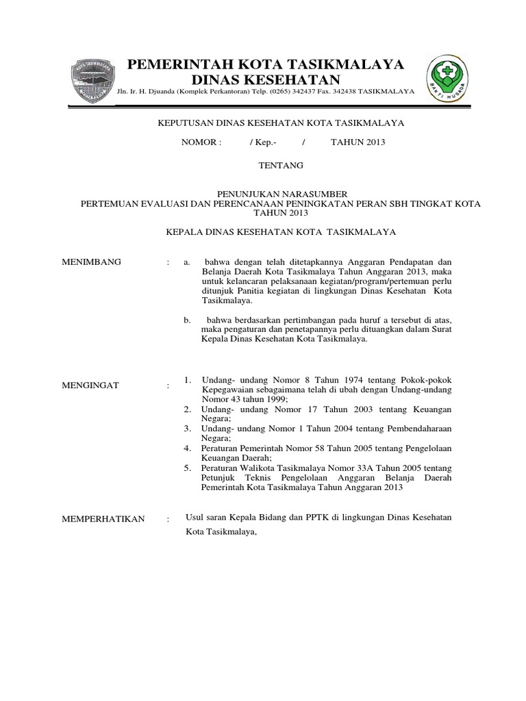 Contoh Sk Narasumber Dan Moderator Dunia Sosial