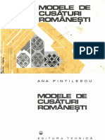 Modele de Cusaturi Romanesti Ana Pintilie Ed Tehnica 1977 PRINTATA PDF