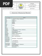 Testing Inspection of Engineering Materials