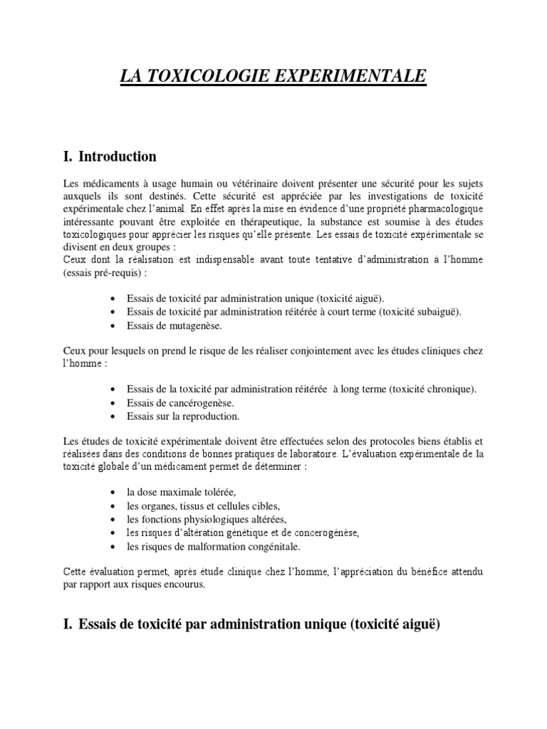 Qu'est-ce que l'expertise toxicologique