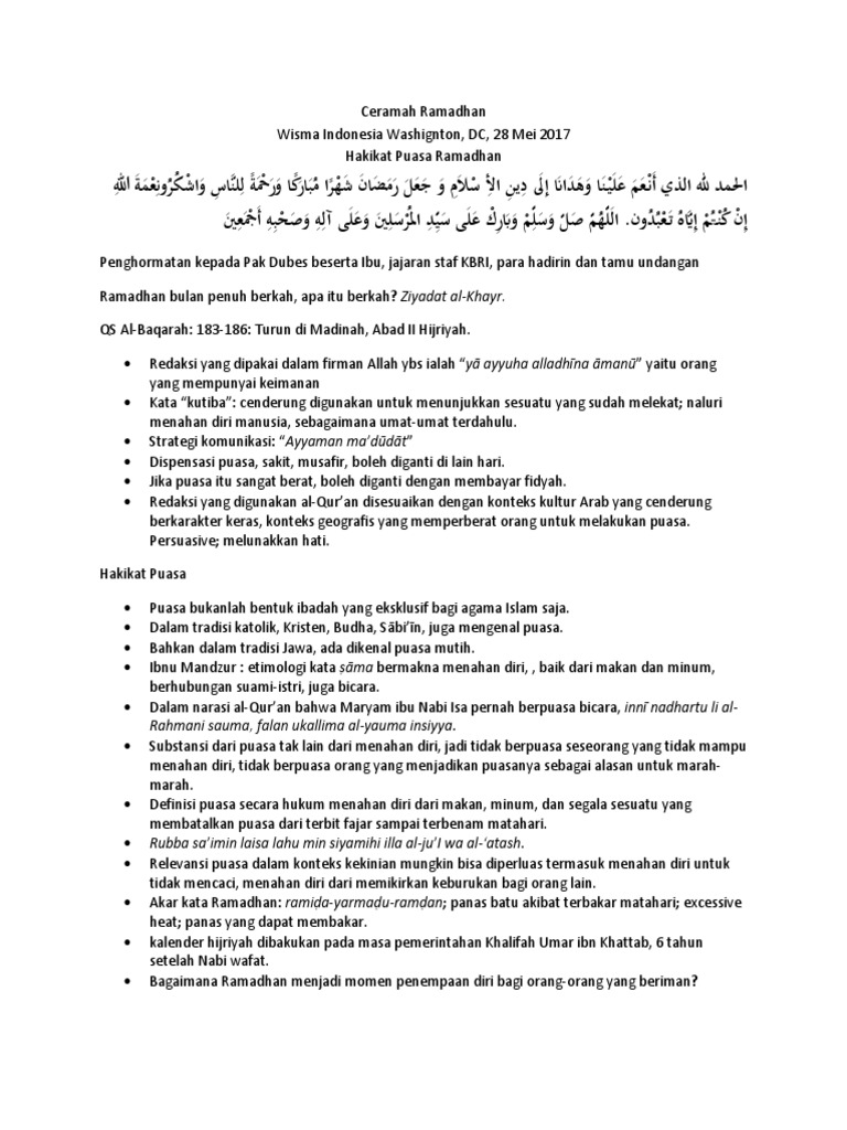 Ceramah Ramadhan Pdf