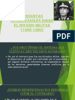 Preguntas Inferenciasles Sobre El Docenio Militar