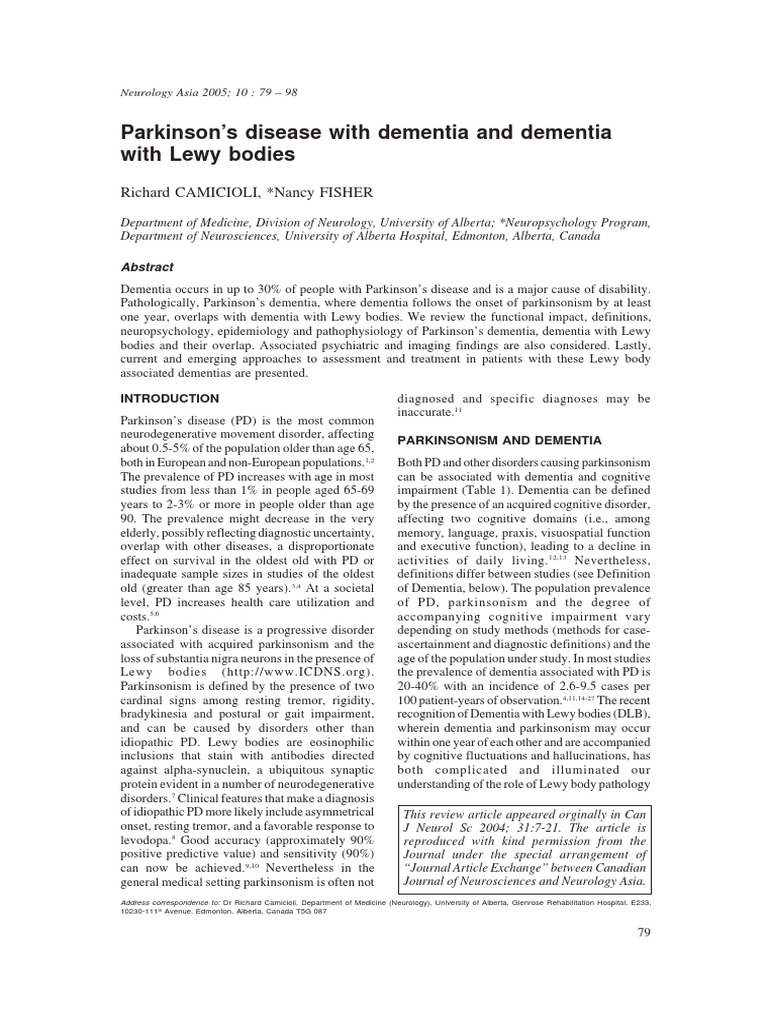 Lewy Body Dementia | PDF | Dementia | Parkinson's Disease