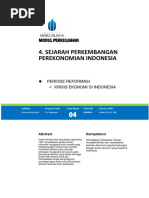 Modul 4 Sejarah Perekonomian Indonesia