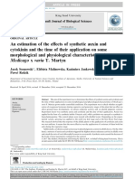 Effects of Auxin and Cytokinin on Alfalfa Plant Characteristics