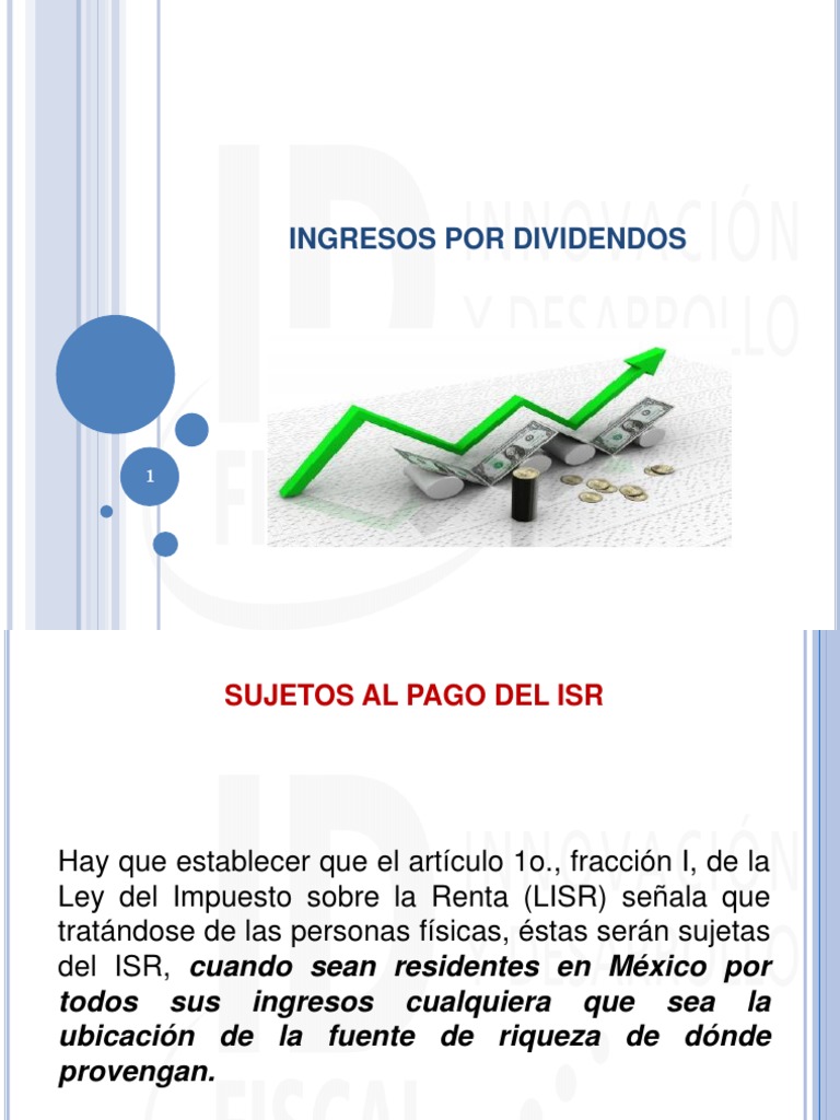 ISR sobre Ingresos por Dividendos | PDF | Dividendo | Impuestos