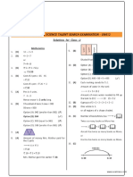 NSTSE Class 2 Solutions 2015