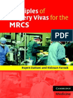 Principles of Surgery Vivas For The MRCS