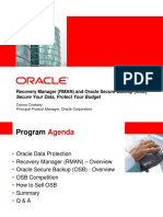 Recovery Manager (RMAN) and Oracle Secure Backup (OSB)