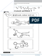 Look, Colour and Cut.: Reinforcement Worksheet 1 Reinforcement Worksheet 1