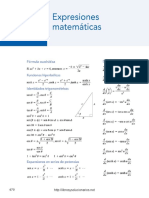 Expresiones Matemáticas