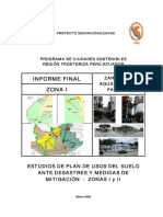 Estudios de planificación urbana ante desastres Zarumilla