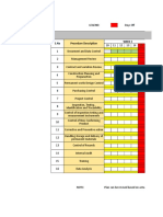 Quality Procedures Revision Plan: S.No Procedure Description Week 1