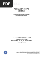 Tonkaflo Pumps As Series: Installation, Operation, and Maintenance Manual