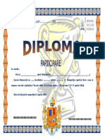 Diploma PARTICIPARE Competitii