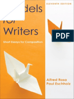 Models For Writers, Eleventh Edition - Alfred Rosa & Paul Eschholz