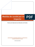 Medida de Caudal Por Medidor de Impacto