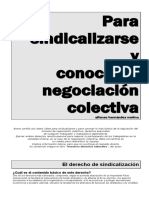 Derecho de Sindicalización y Negociación Colectiva