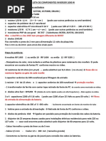 Lista de Componentes Inversor 1000 w