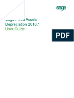 Sage Fixed Assets Depreciation 2016.1: User Guide