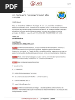 Lei Organica Do Município de São Luís
