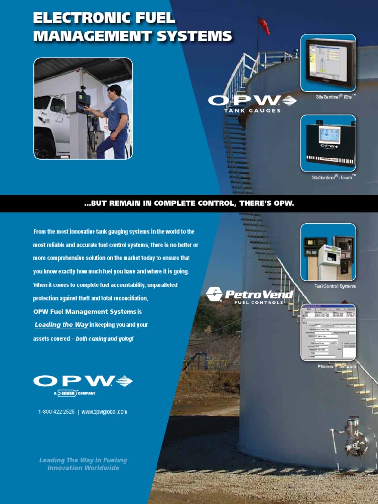 OPW 2011 Electronic Fuel Management PDF Personal Computers Input