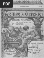 Arhivele Olteniei, 01, Nr. 01, Ianuarie 1922 | PDF