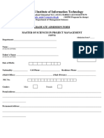 Ms PM Admission Form