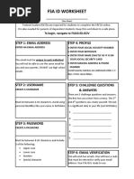 Fsa Id Worksheet