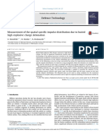 Measurement of The Spatial Specific Impulse Distribution Due To Buried