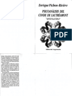 Enrique Pichon Riviere Psicoanalisis Del Conde de Lautreamont PDF