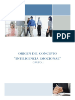 Inteligencia Emocional Origenes