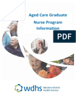 Aged Care Graduate Nurse Program Information
