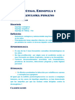 Impétigo, erisipela y granuloma piógeno: guía de diagnóstico y tratamiento