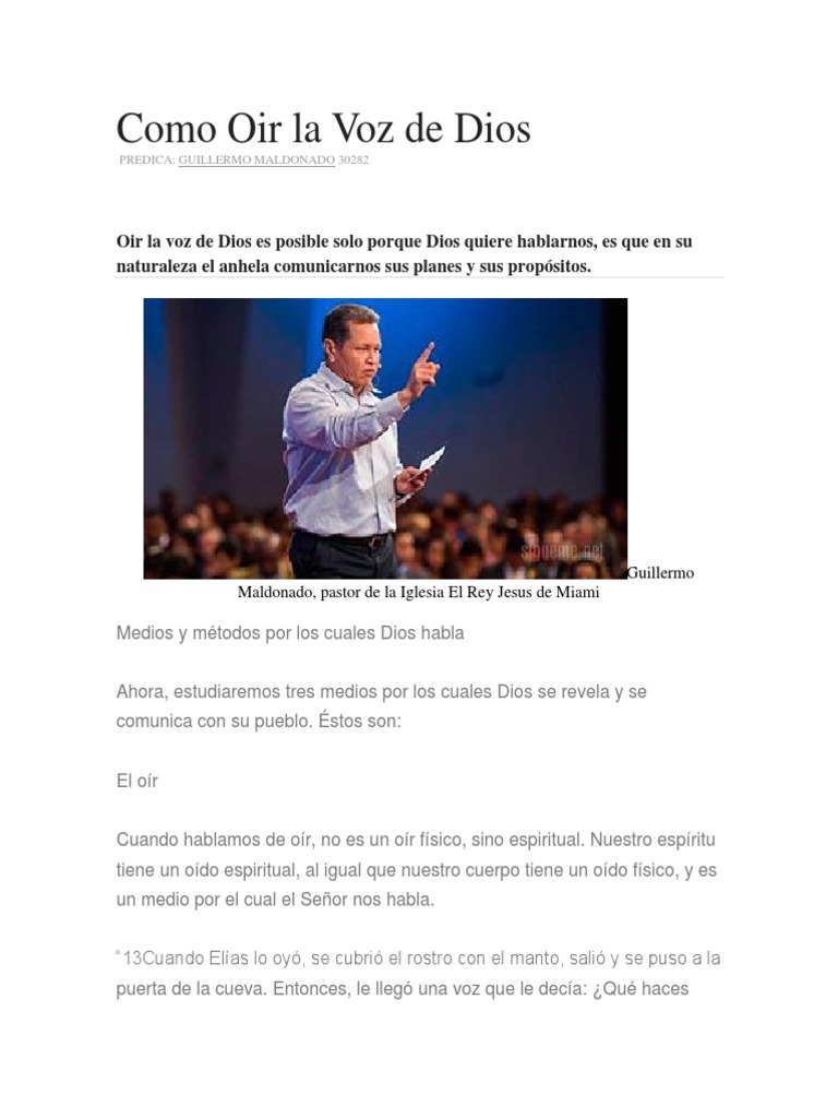 Cómo reconocer la voz de Dios: 3 formas en que Dios habla y consejos ...