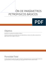 Definición de Parámetros Petrofisicos Básicos