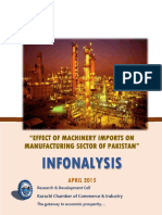Effects of Machinery Imports On Manufacturing Sector of Pakistan - Apr 2015