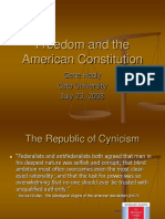 Freedom and The American Constitution