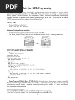 Message Passing Interface (MPI) Programming