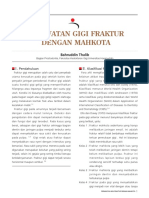 Perawatan Gigi Fraktur Dengan Mahkota Akrilik Summary Full Text PDF