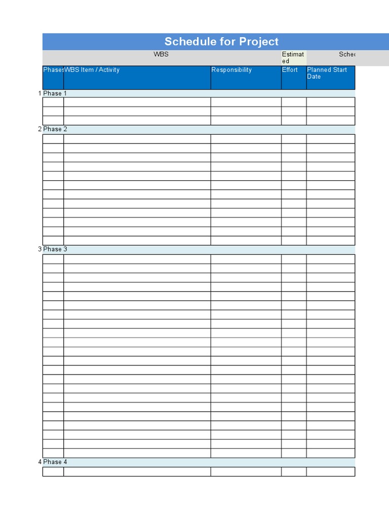 Project Schedule and Risk Management Guide | PDF | Business | Computing ...