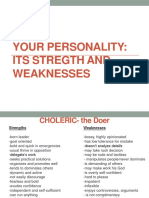 Your Personality: Its Stregth and Weaknesses